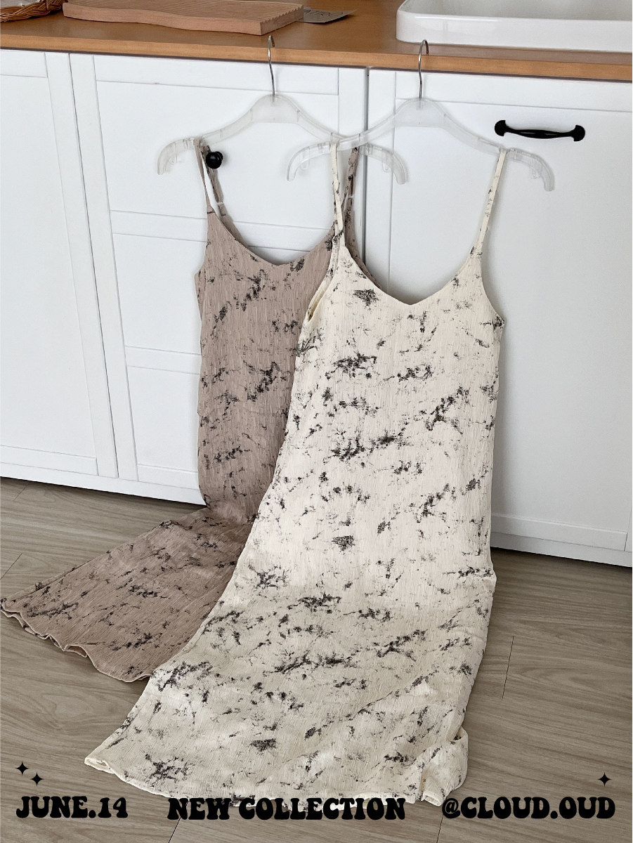 個性文青感！潑墨細肩長洋*