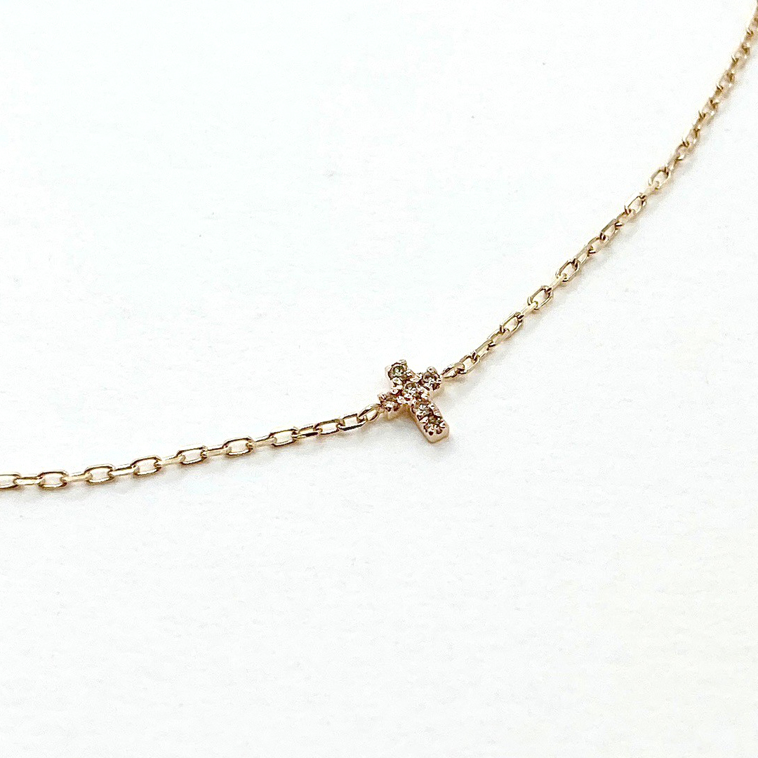 K10 小十字鑽石手鍊