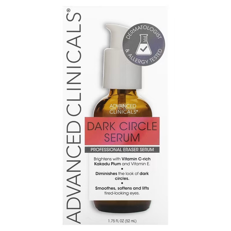 Advanced Clinicals, Dark Circle Serum, Fragrance Free, 52 ml