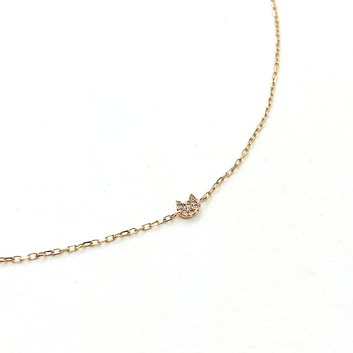 K10 小貓咪鑽石手鍊