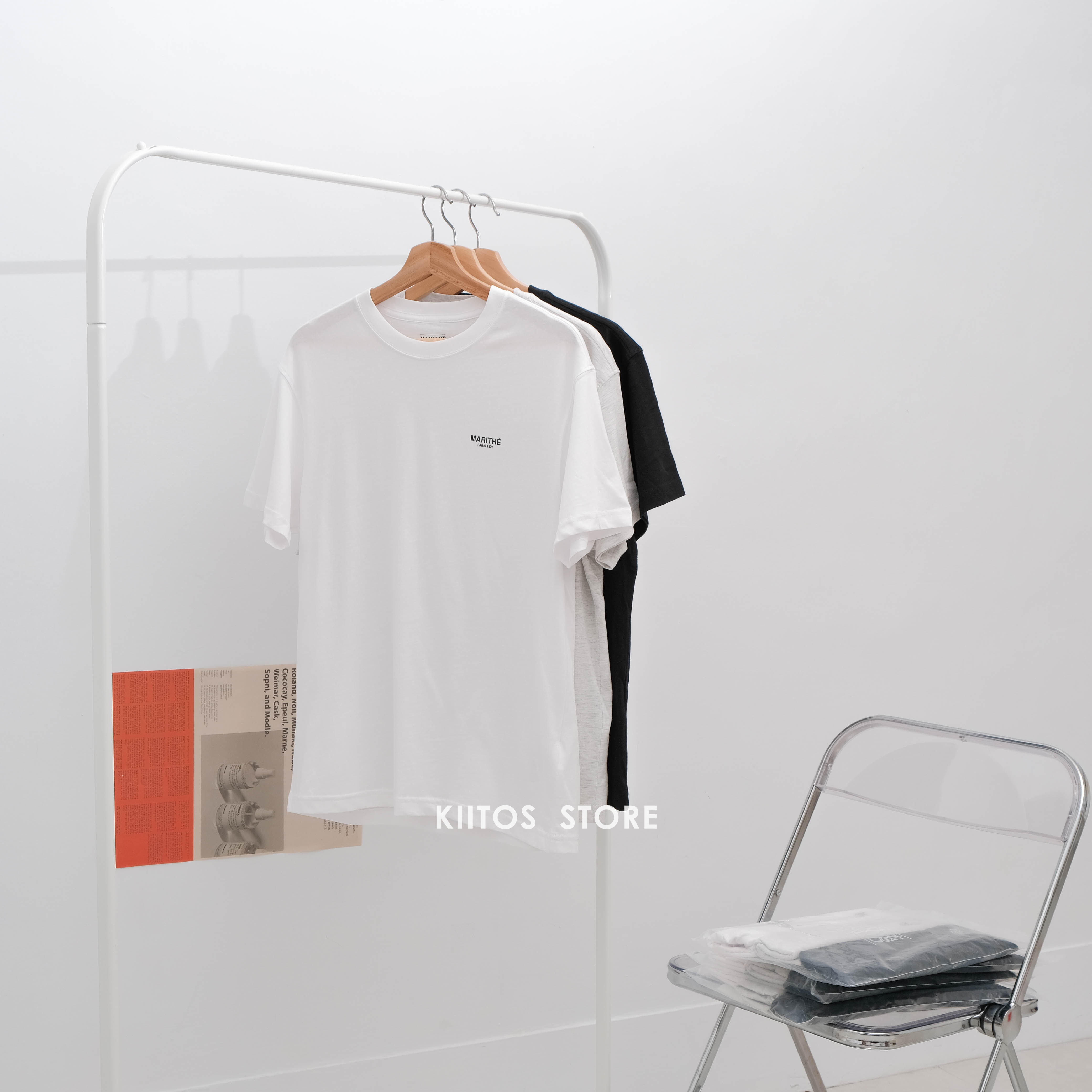 【現貨】正韓代購 Marithe Francois Girbaud MFG 小logo 短袖上衣 三件組