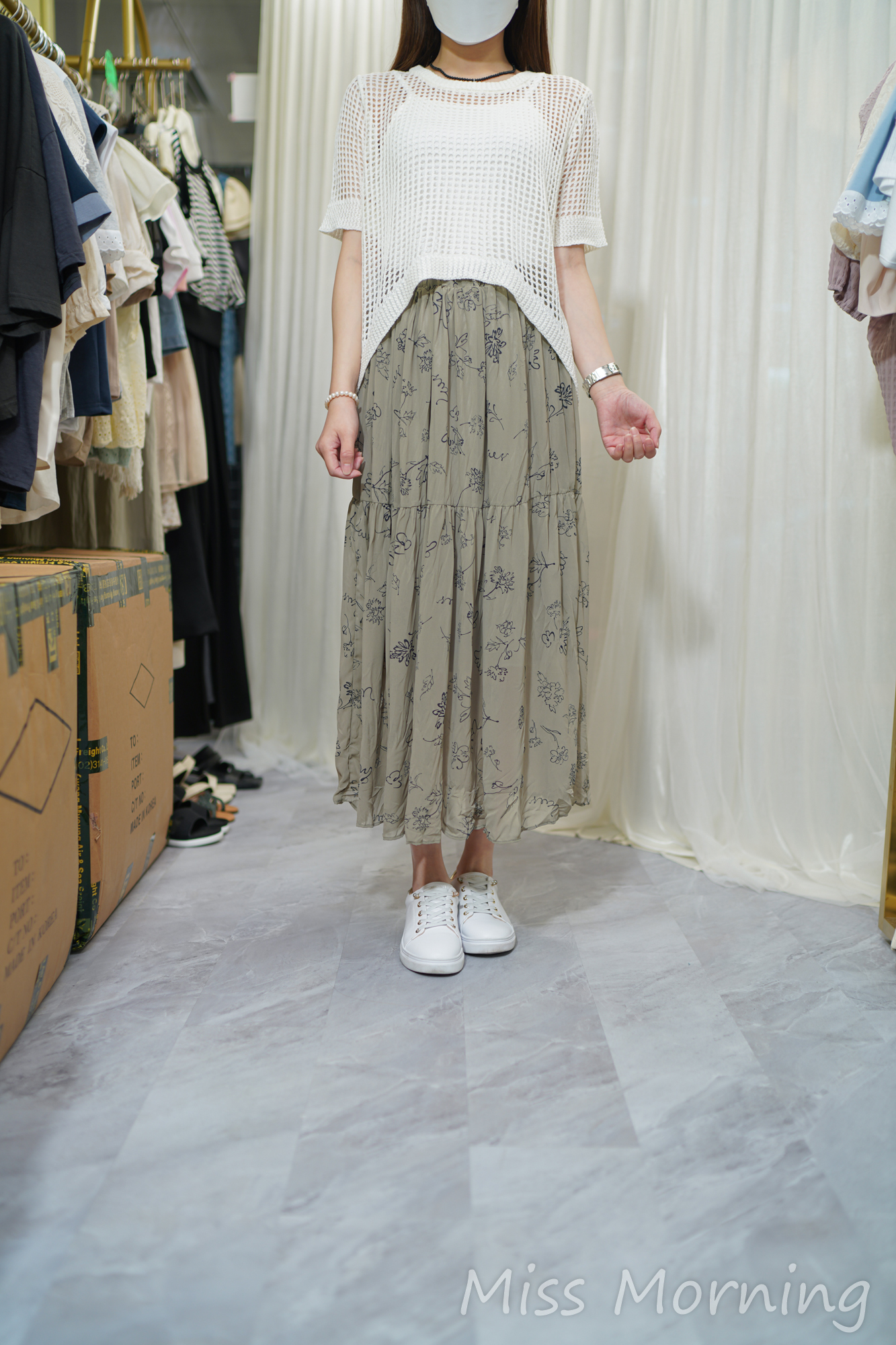 知性一套兩件(13989)&碎花雪紡裙(33763)