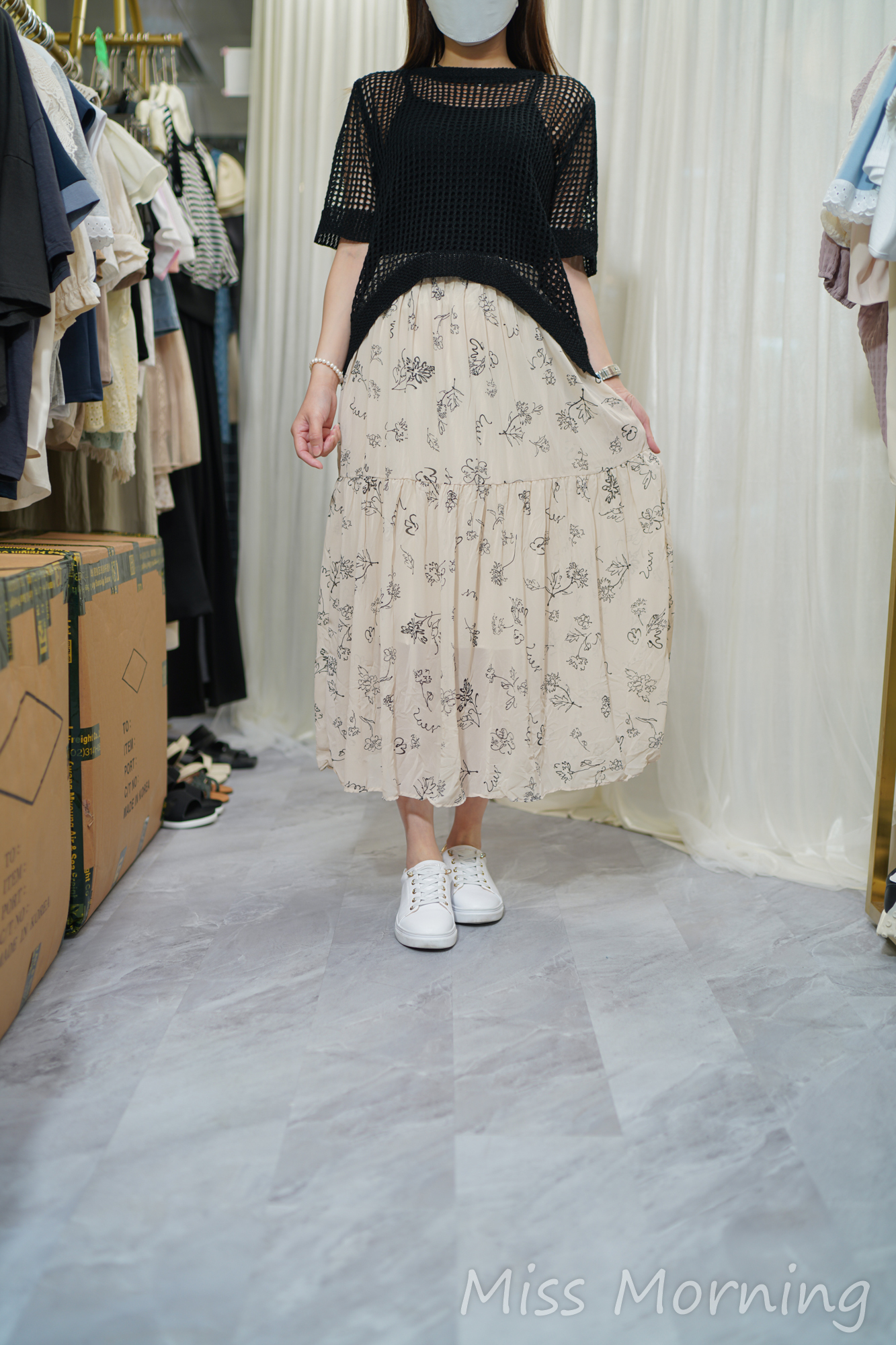 知性一套兩件(13989)&碎花雪紡裙(33763)