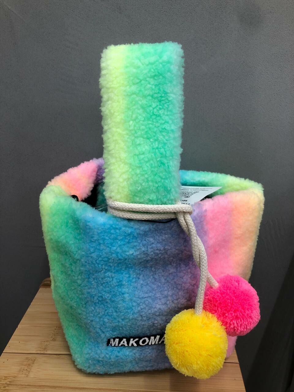 [S] MAKOMAKI BASKET BAG,RAINBOW, SMMK90 (SMMK90)