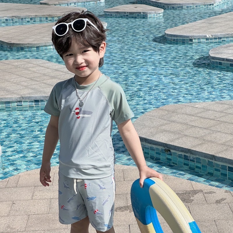 卡通鯊魚泳衣套裝