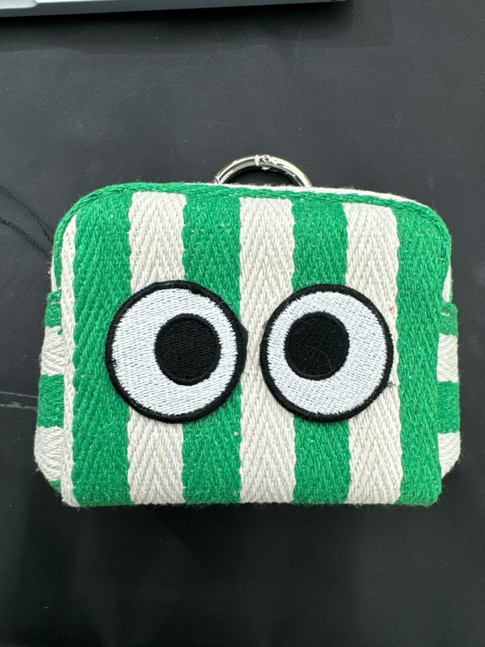 [S] MAKOMAKI GOOGLY EYES COIN POUCH,GREEN , SMMK96 (SMMK96)