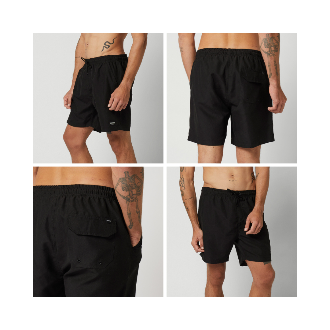 (9折) MYSTIC 衝浪褲 17.5吋 經典黑 Brand Swim Boardshort