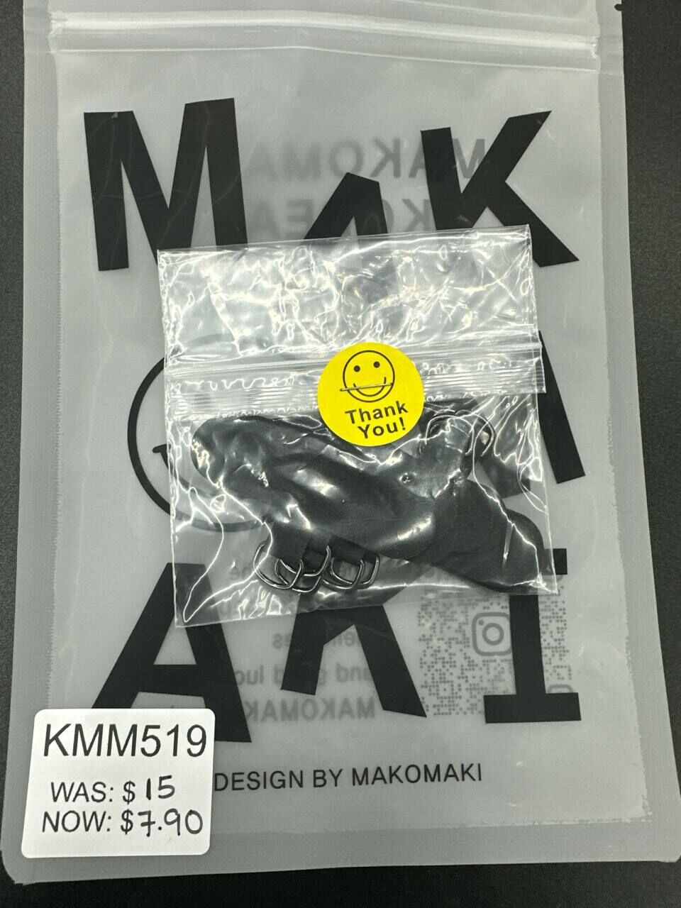[S] MAKOMAKI PHONE ATTACH SET OF 10,BLACK, SMMK99 (SMMK99)