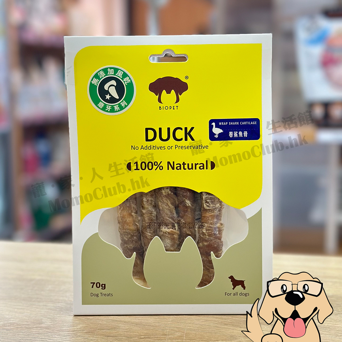 Biopet - 鴨肉卷鯊魚骨 70g [犬用]