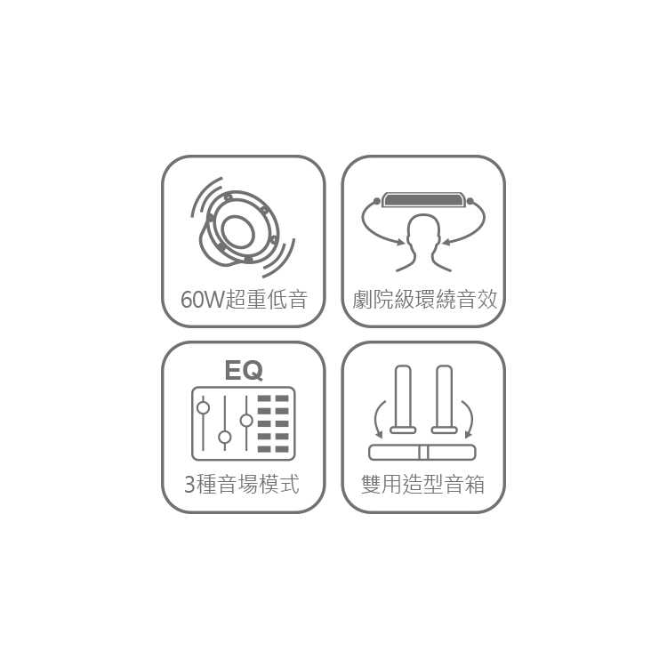 DSB321 2.1無線重低音環繞家庭劇院