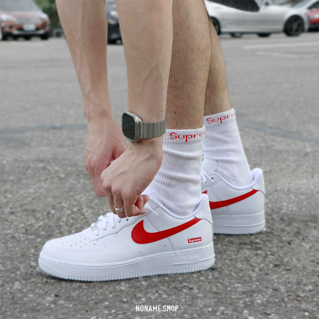 SUPREME X NIKE AIR FORCE 1 LOW 上海限定 聯名款 小白鞋 (男款)