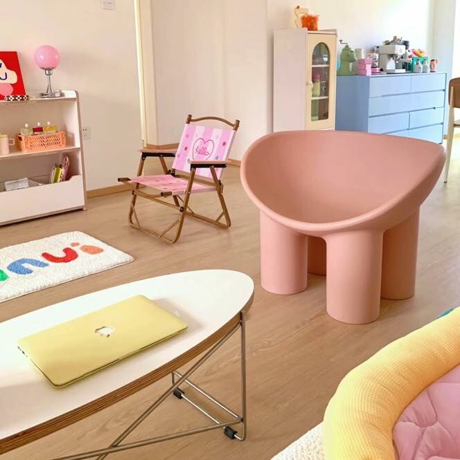 soft color elephant chair