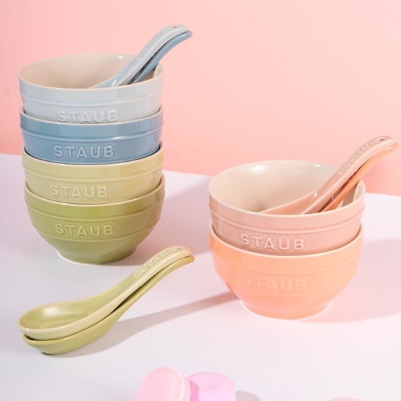 Staub 甜蜜馬卡龍餐具 18件/套