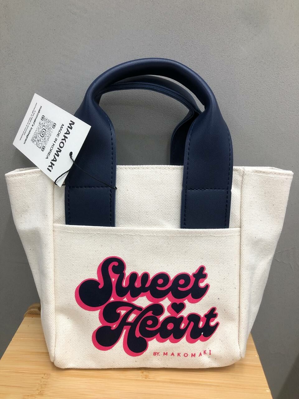 [S] MAKOMAKI SWEET TREAT SMALL TOTE WITH CROSSBODY,WHITE, SMMK111 (SMMK111)