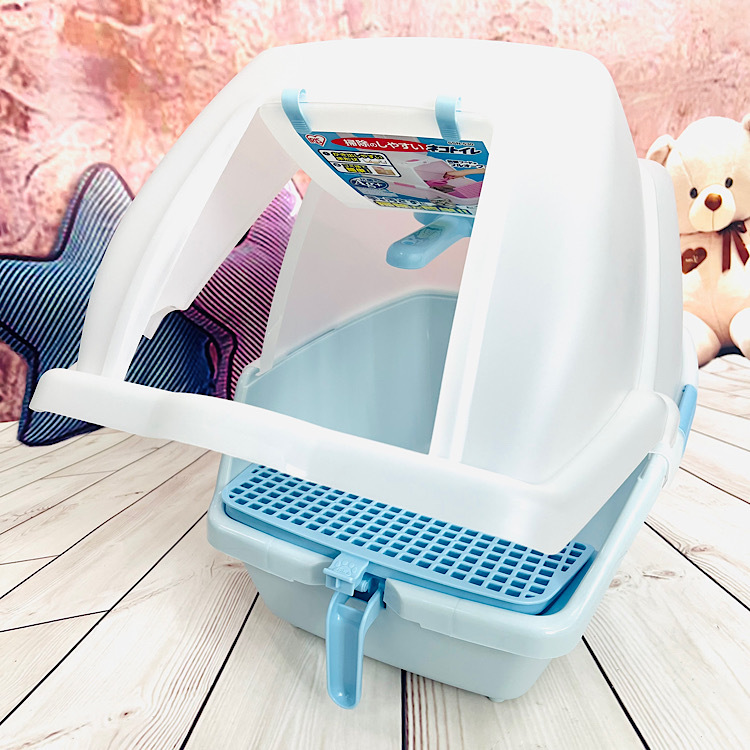 日本IRIS SSN-530 屋型雙向活動門封閉式貓砂盆貓廁所