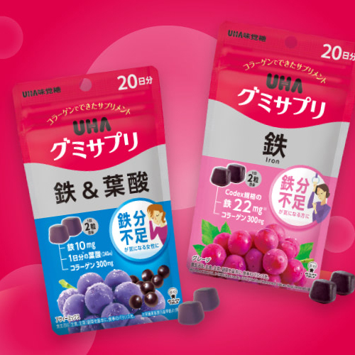 【 預購 】UHA 營養補充軟糖 鐵和葉酸 日本