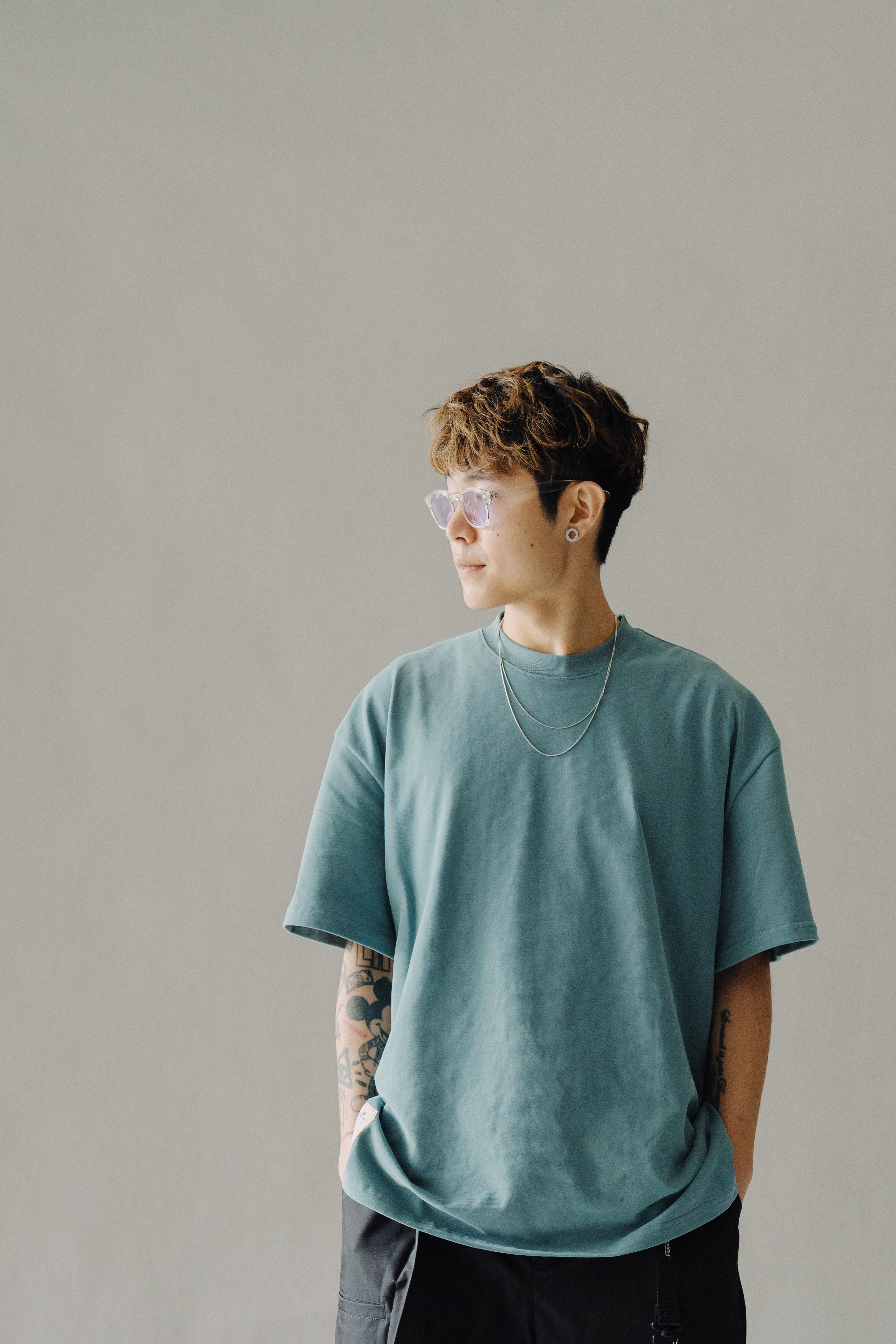 Fumble 重磅雪花絨素色日常服