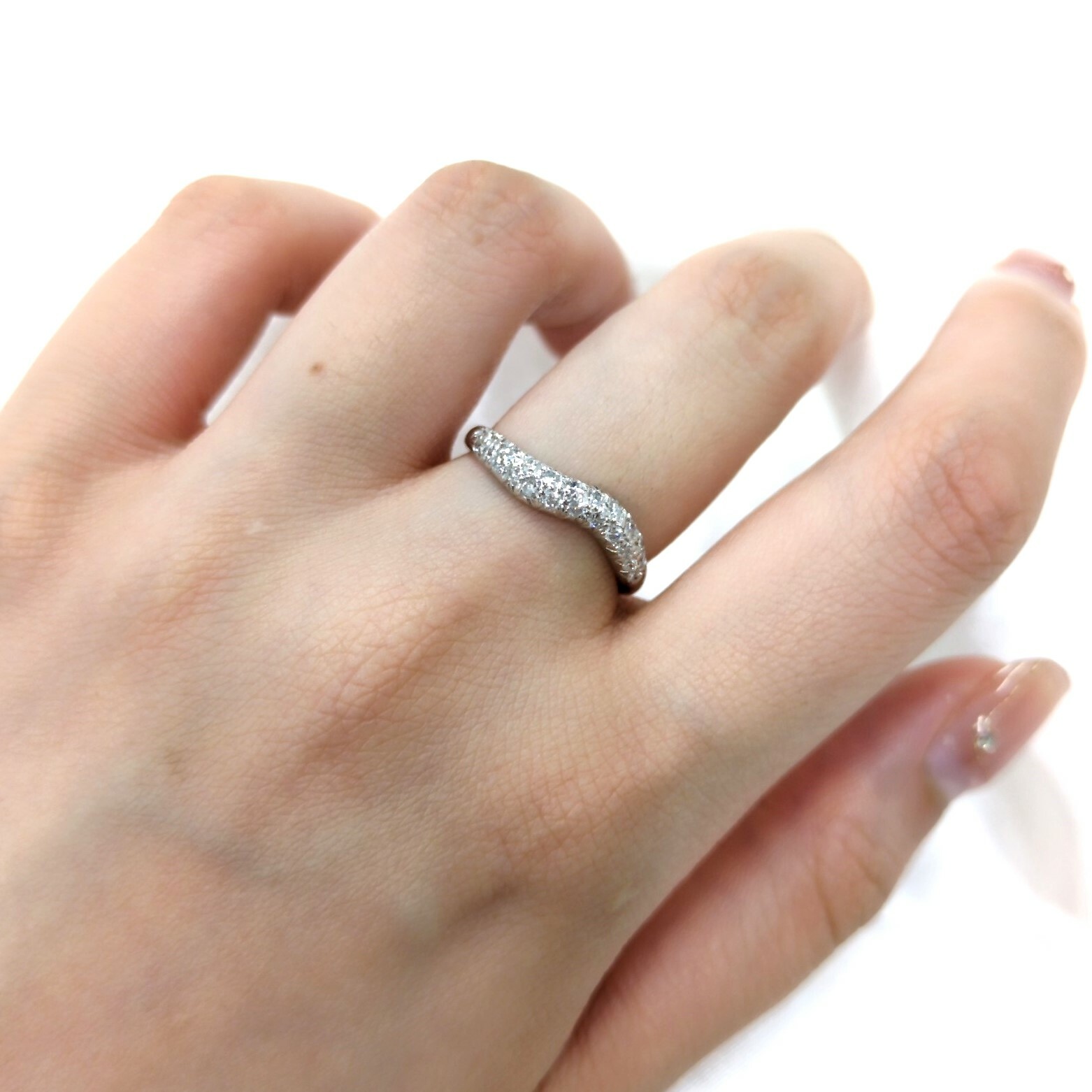 全新18K白金36份鑽石戒指