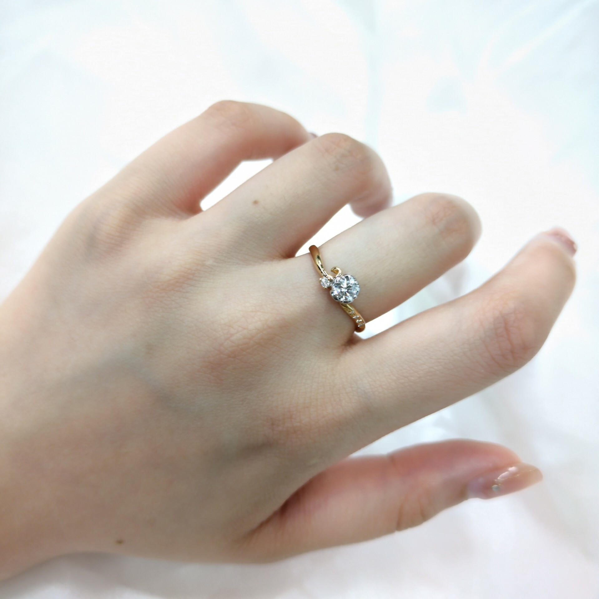 18K Gold 0.23ct Diamond Ring