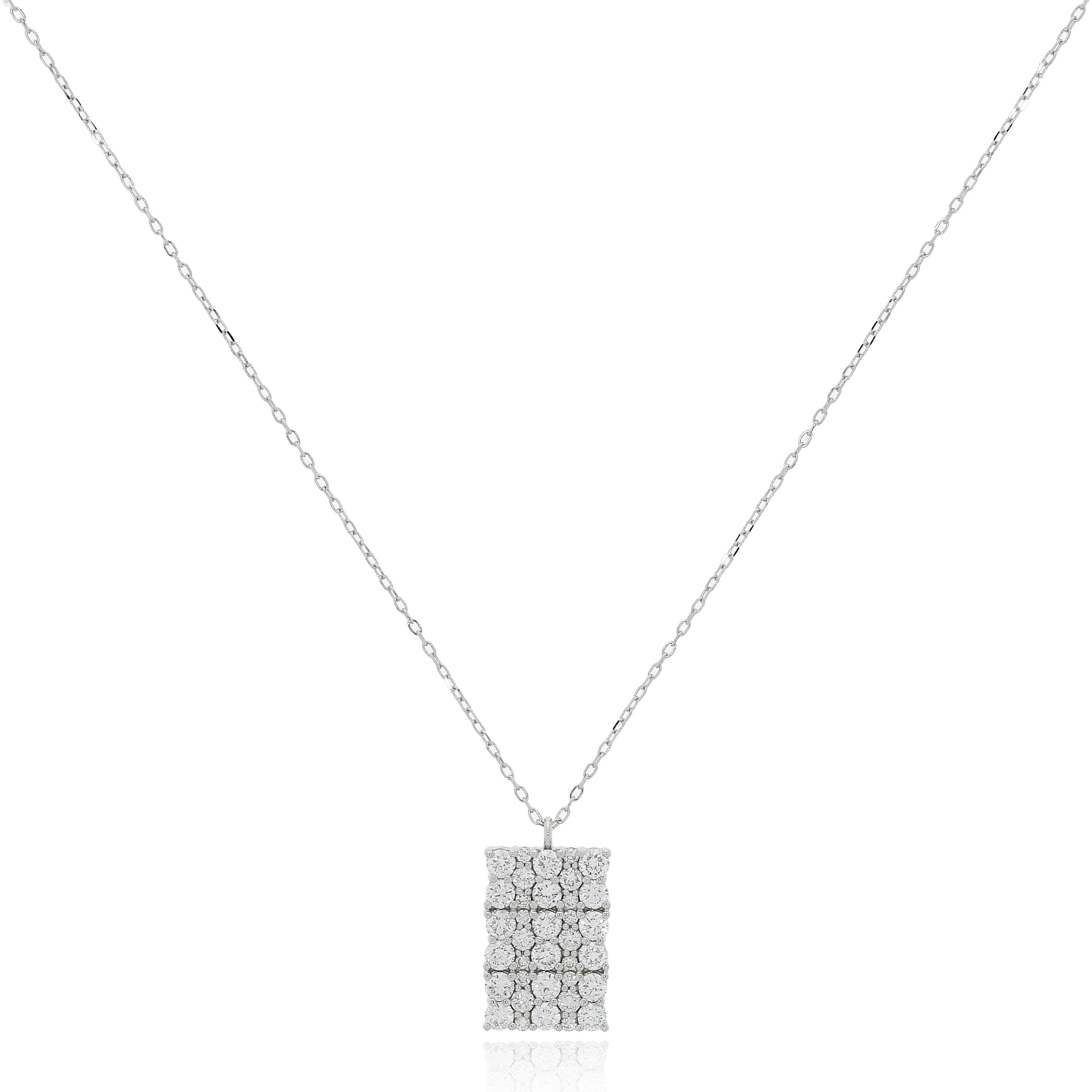 18K白金鑽鑽石頸鏈