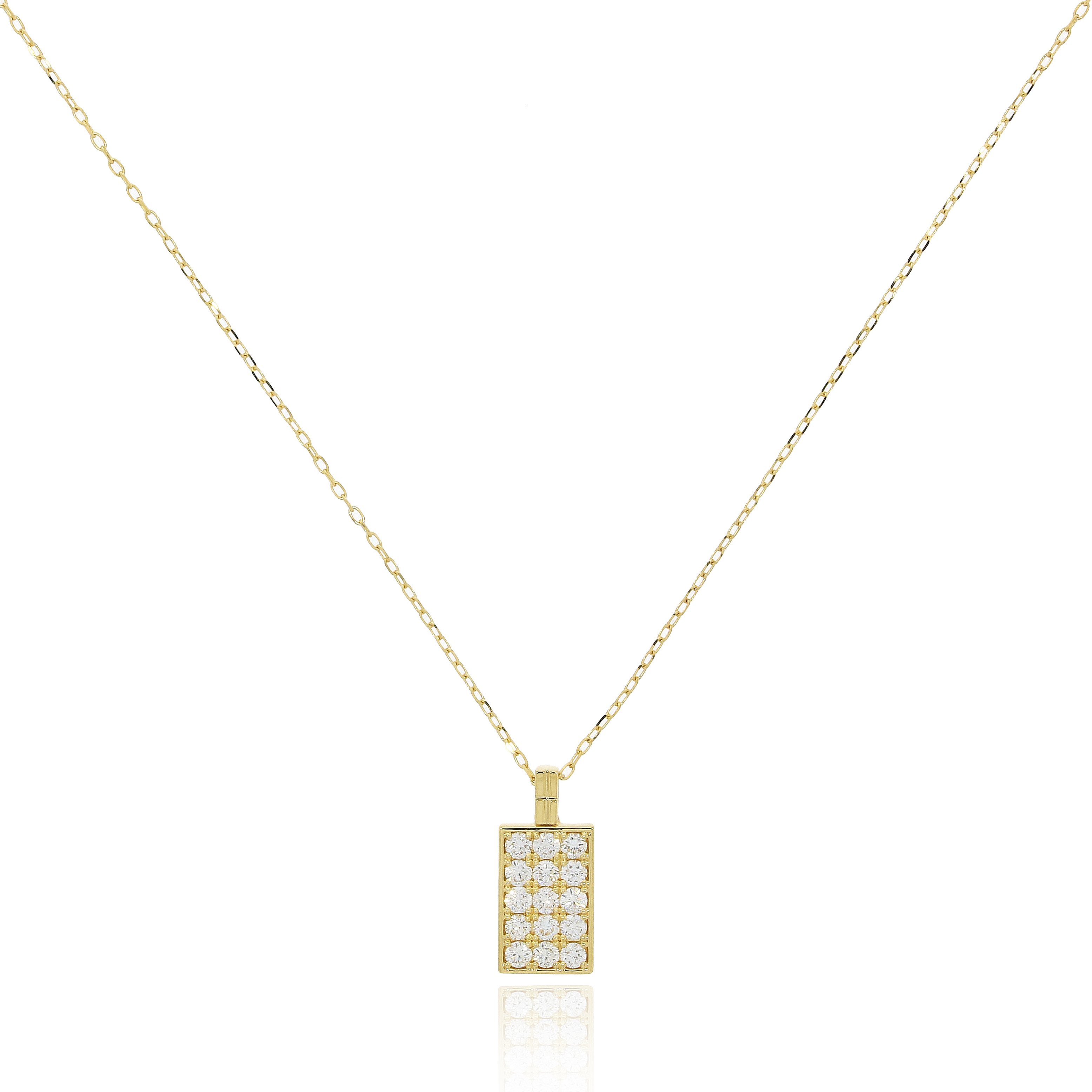 Small Tag 鑽石頸鏈