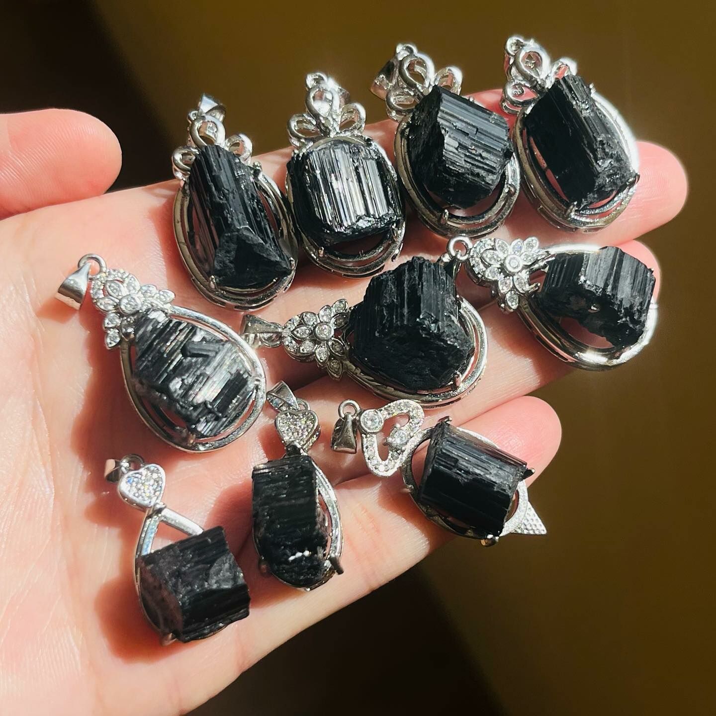 [原石] 巴西黑碧璽 項鍊吊墜