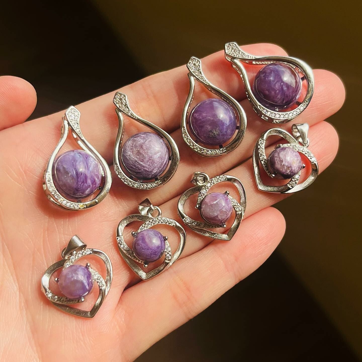 [原石] 紫龍晶 水晶項鍊吊墜