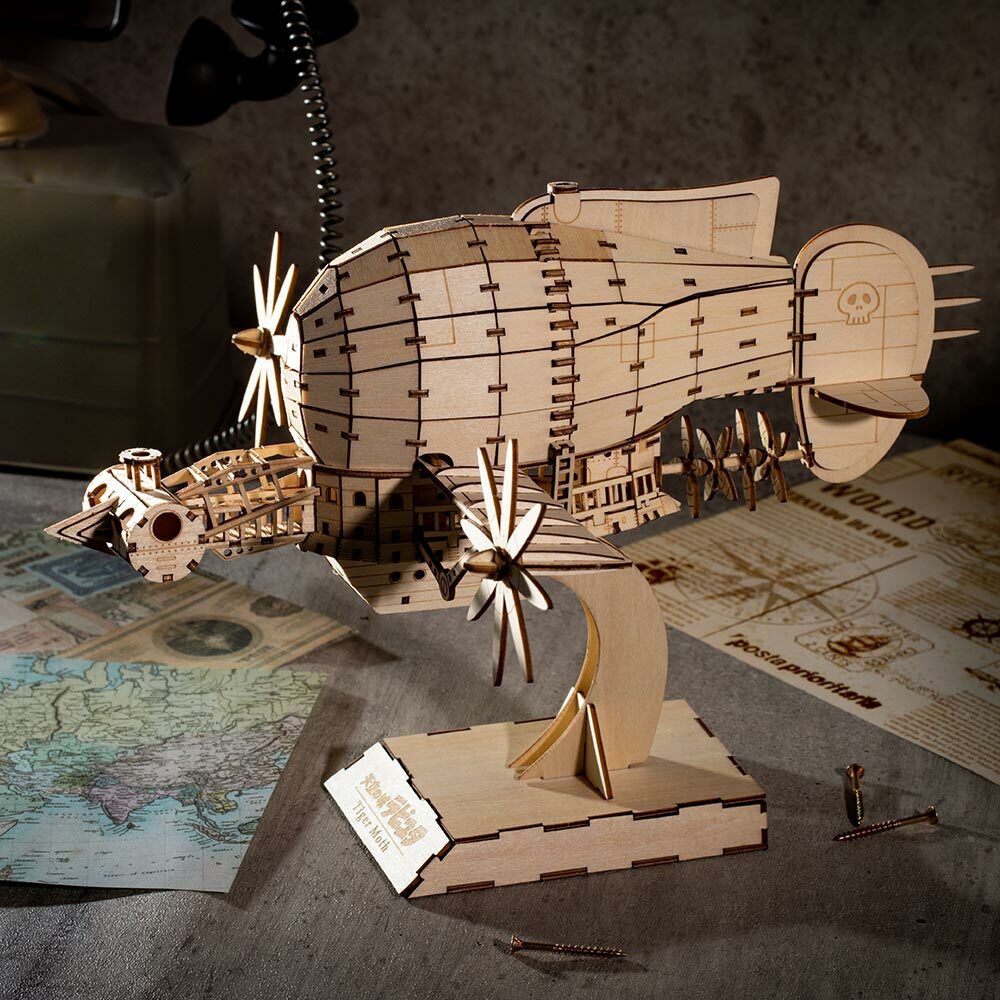 木製模型 天空之城 虎蛾號