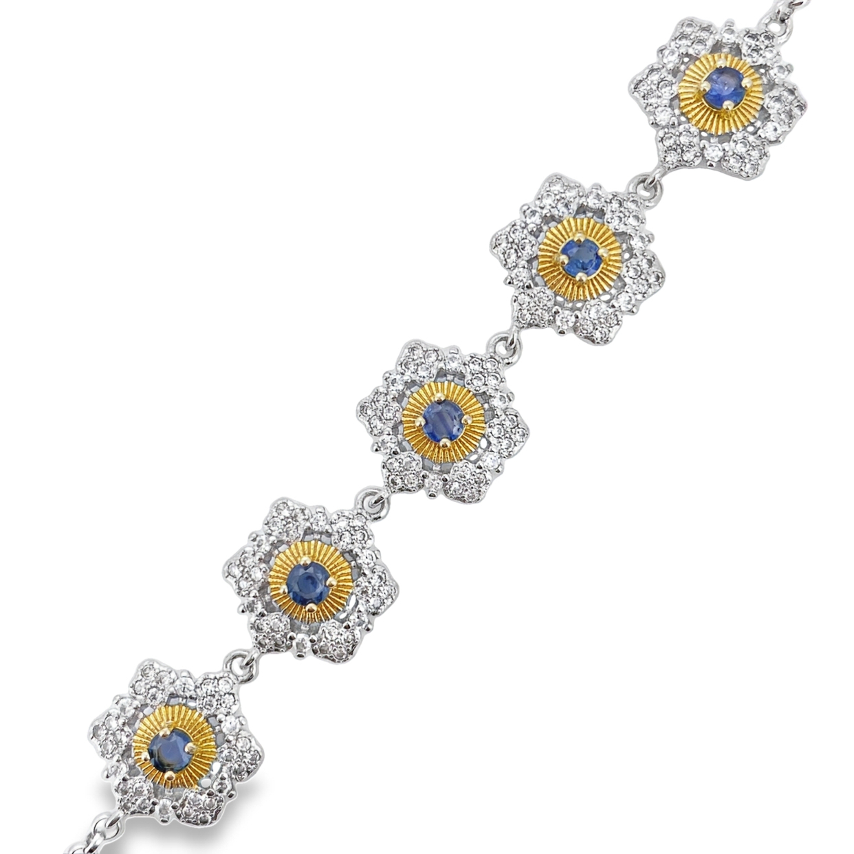 T551藍寶石心花開手鍊