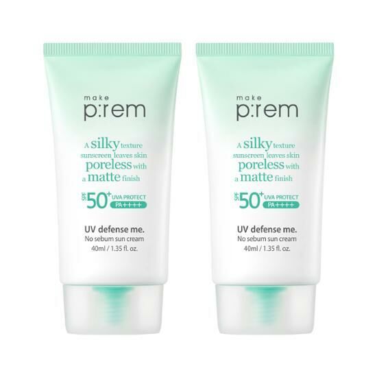 Make P:rem UV Defense Me. No Sebum Sun Cream SPF50+ PA++++ 40ml [Olive Young Double Planning Set]