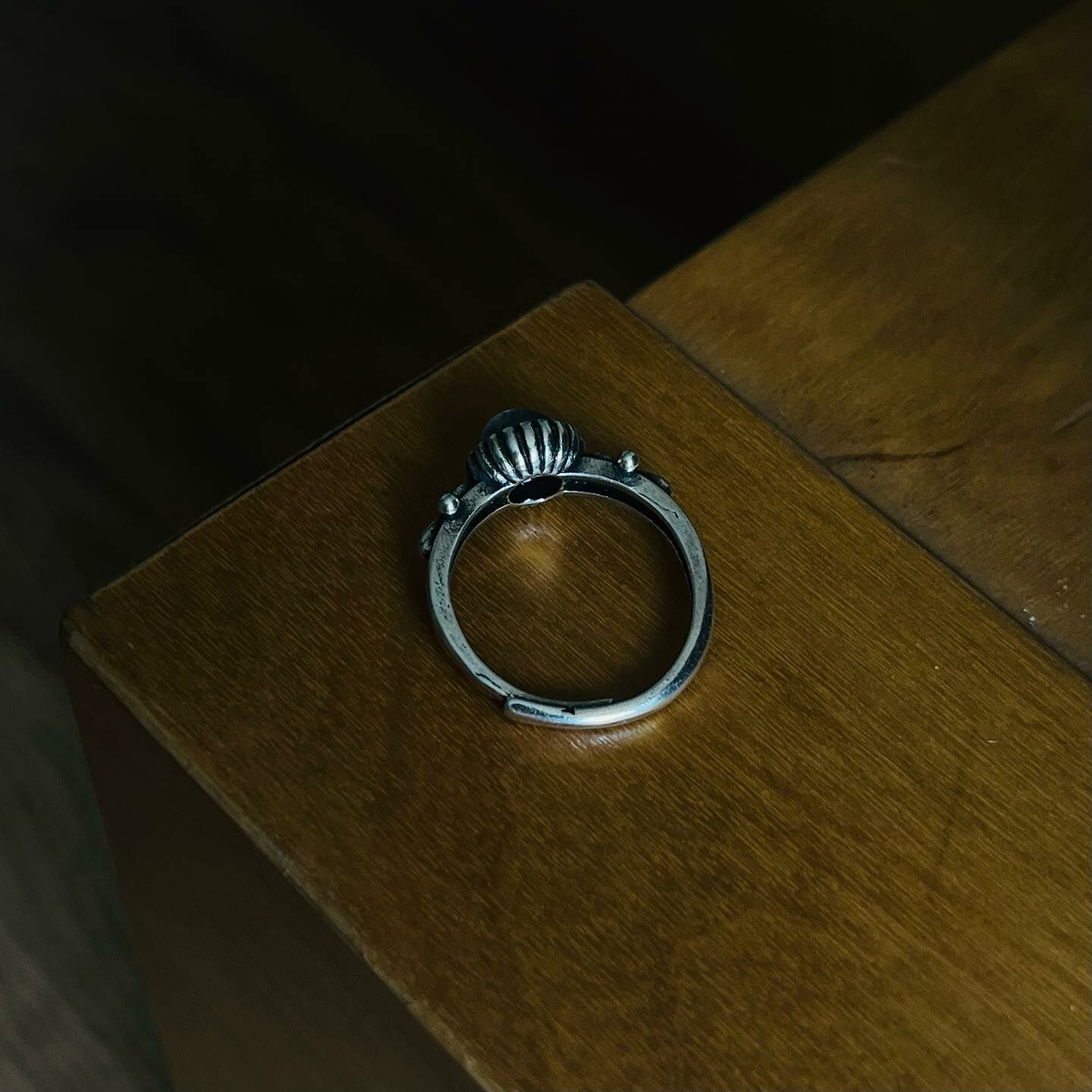 [原石] 拉長石 水晶戒指 藏銀