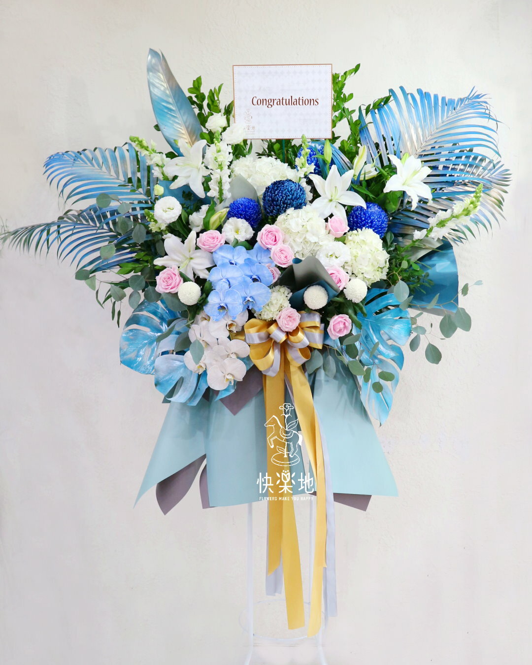 雪晶翩飛 I 高架花籃  SF240521