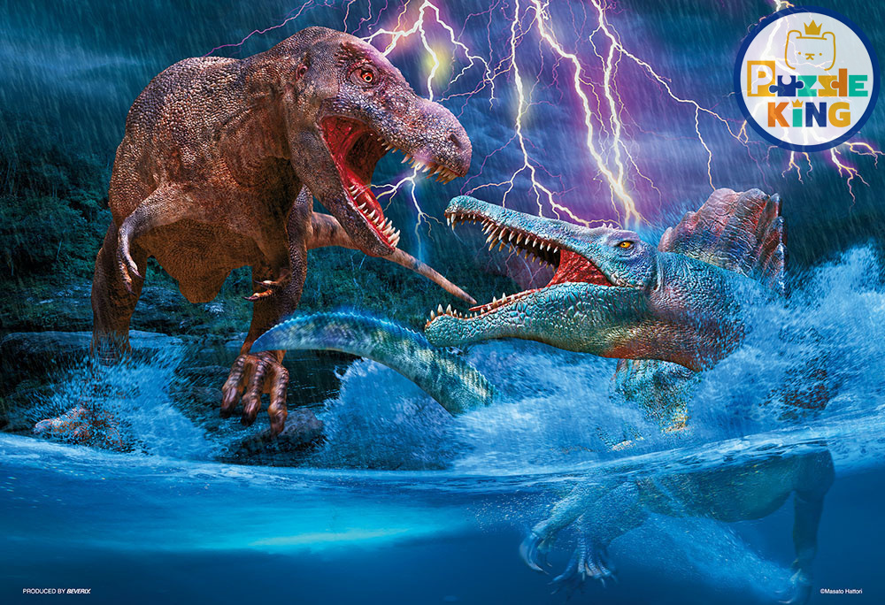 水下霸王龍VS棘龍的猛攻