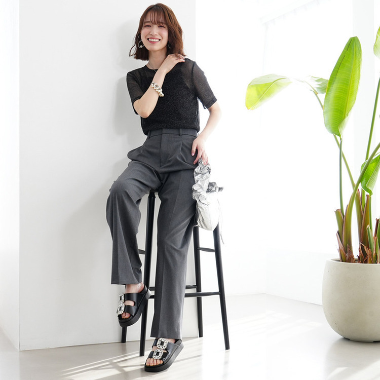 厚底水鑽雙帶拖鞋 超好走女鞋 【CN107】