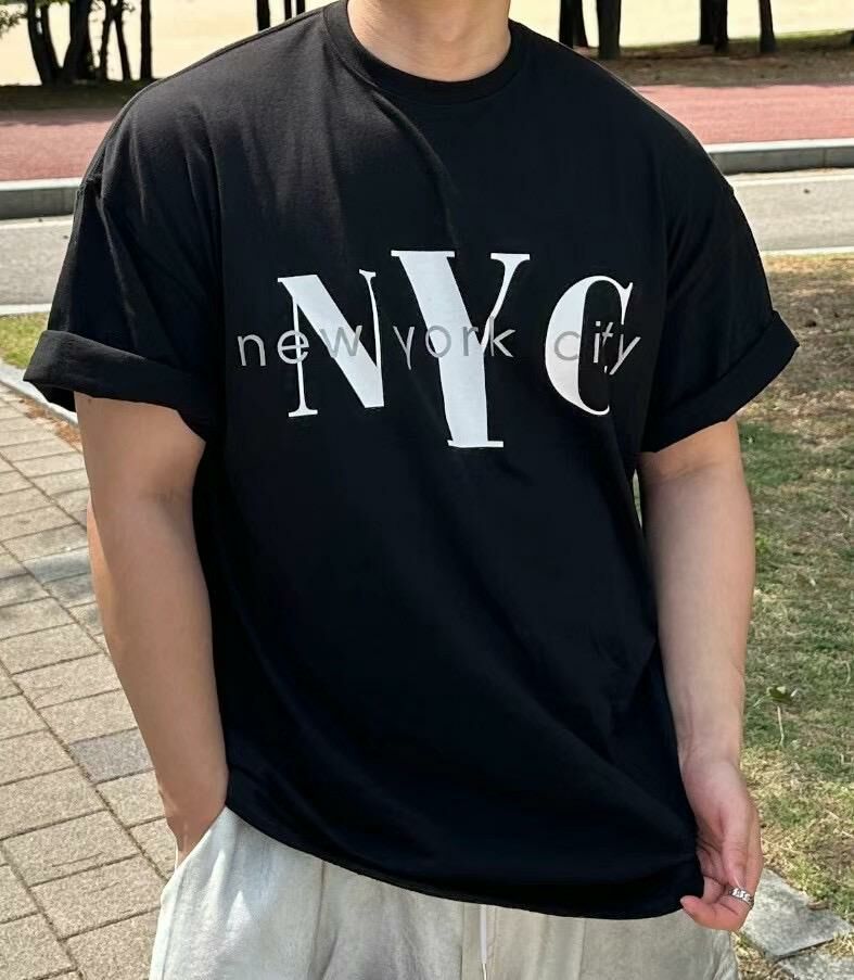 英文字短袖Tee manhattans-011T