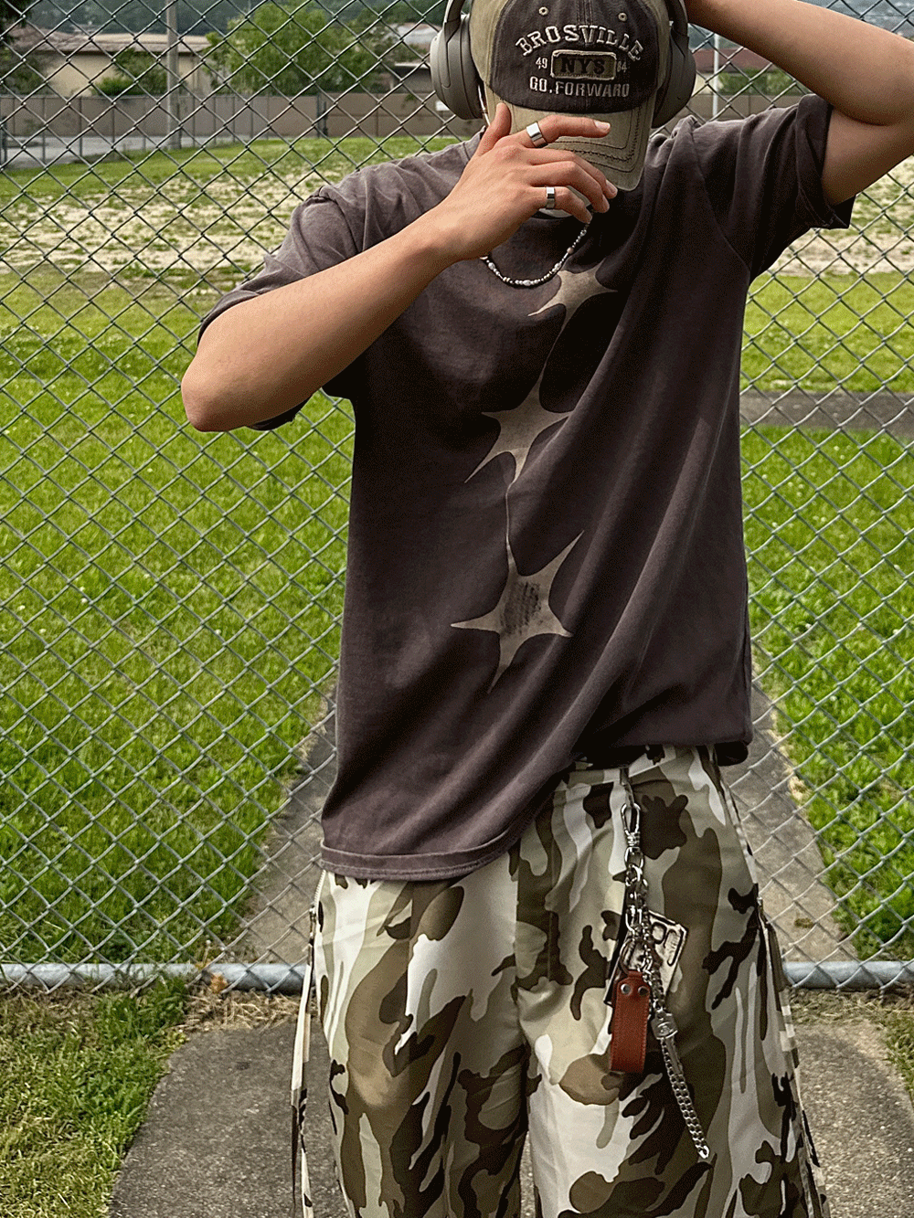 三星着色短袖T恤