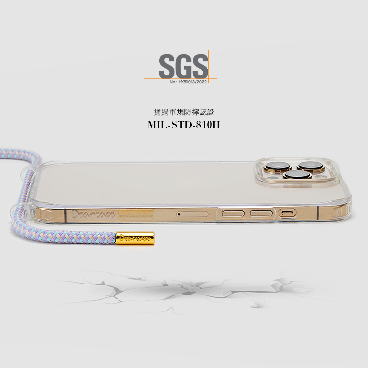 【特惠款】氣質派大理石 iPhone 15 Pro - 掛繩殼