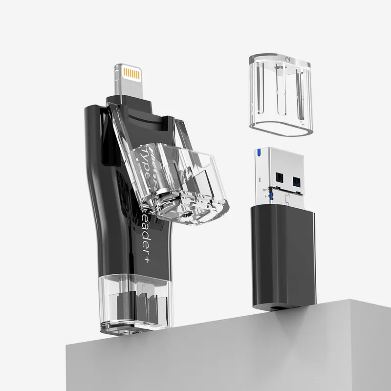 PhotoFast iType-C Reader四合一介面蘋果/安卓跨平台讀卡機