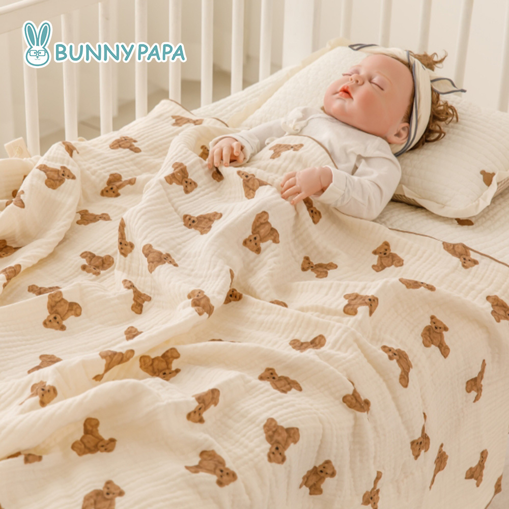 【BUNNYPAPA】韓國三重紗蓋毯 / 薄被 - 五款可選
