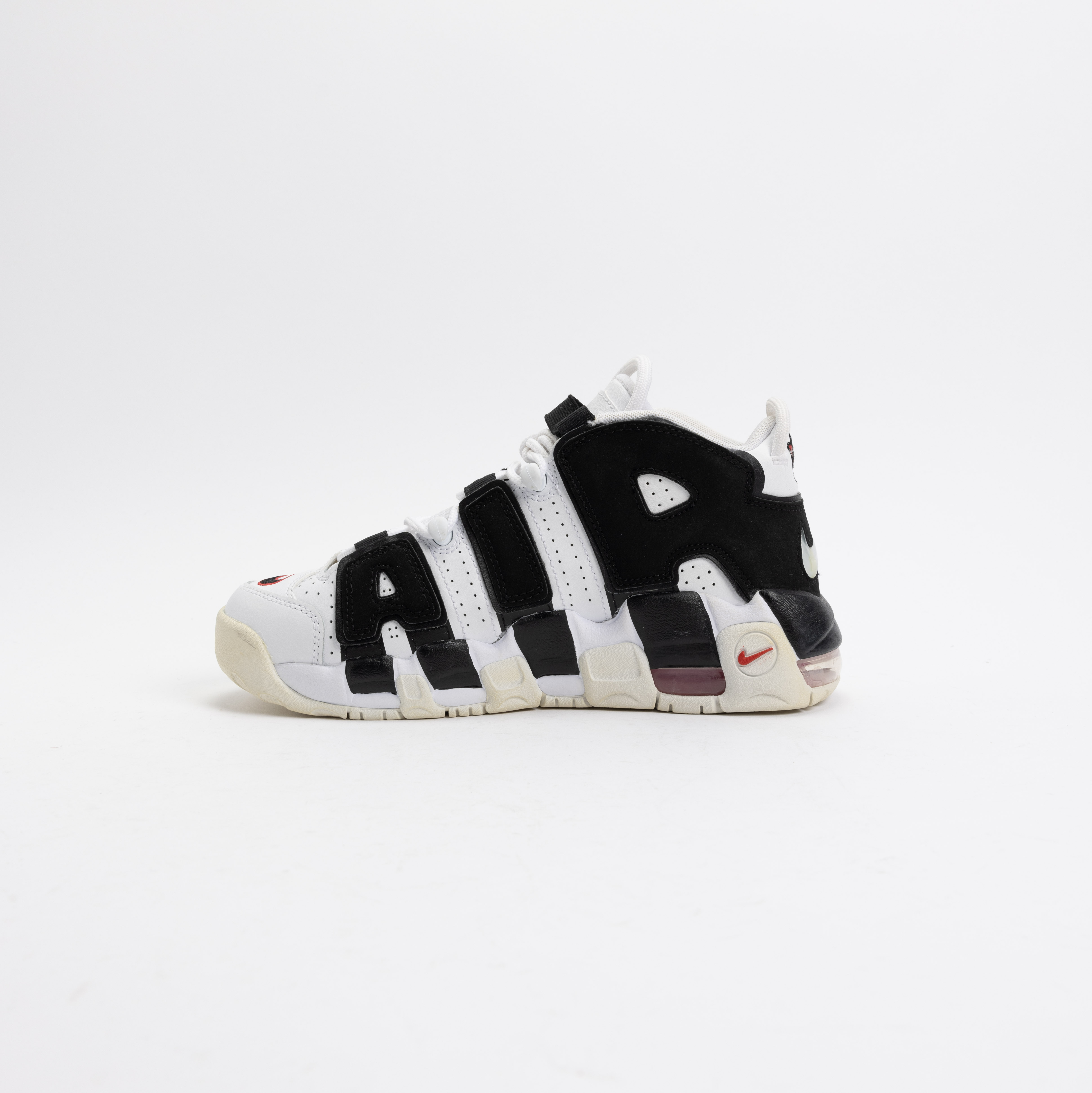 【瑕疵商品74】-(B1c)-NIKE AIR MORE UPTEMPO (GS) 白黑 熊貓-415082 105