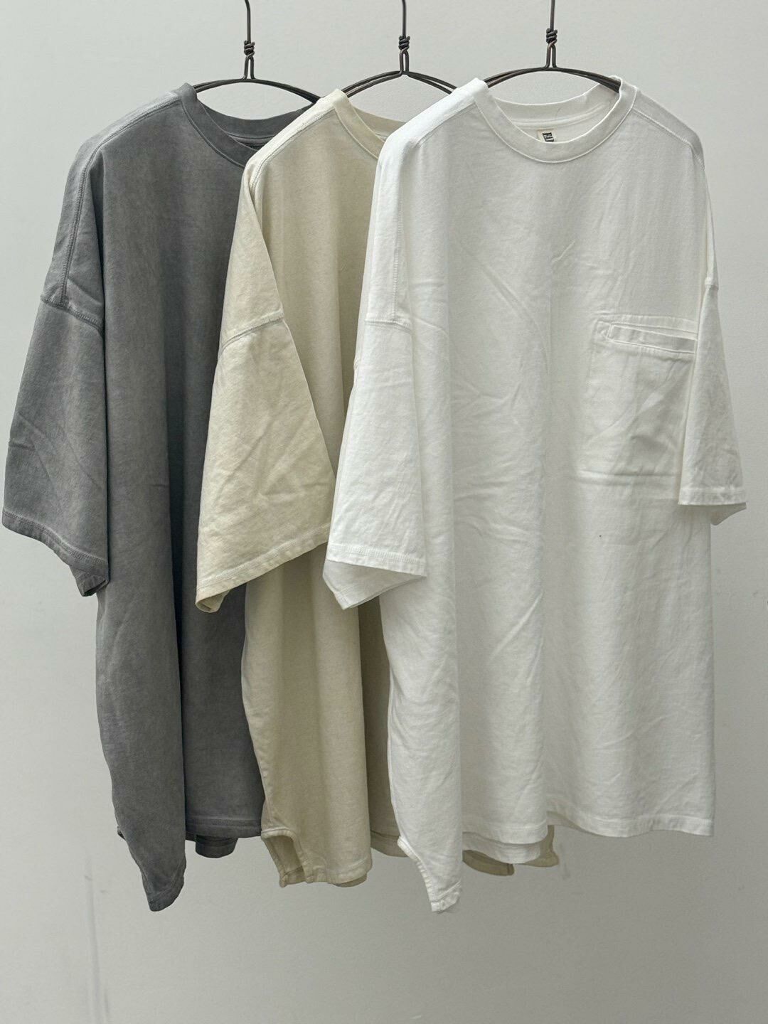 OverSize淨色袋口短袖Tee FARMERS-024T