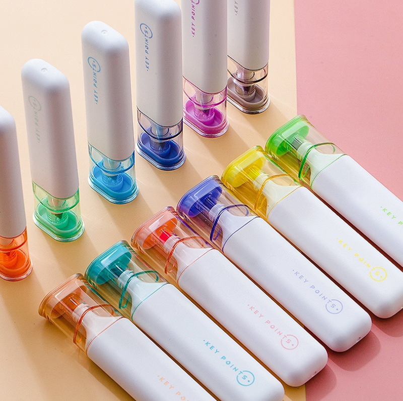 集物社050大容量護眼色軟頭螢光筆 KK050