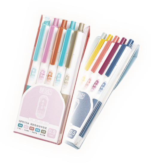 集物社文具彩色按動中性筆(價錢以每支計) KK9175