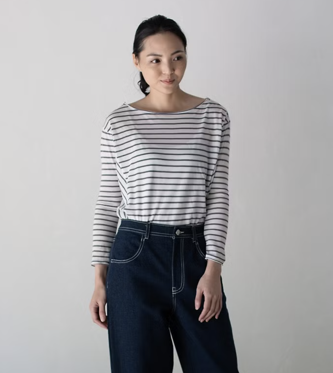 時尚車邊老爹牛仔褲