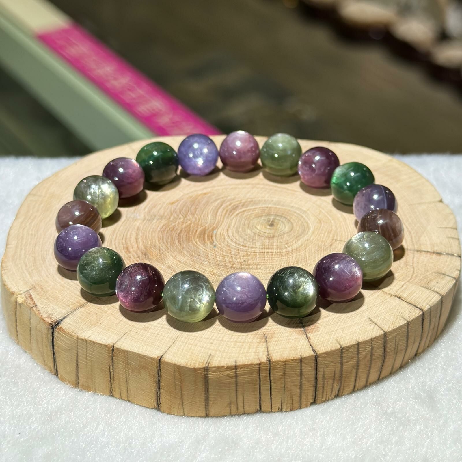 彩鋰雲母手串 10.5mm +/-