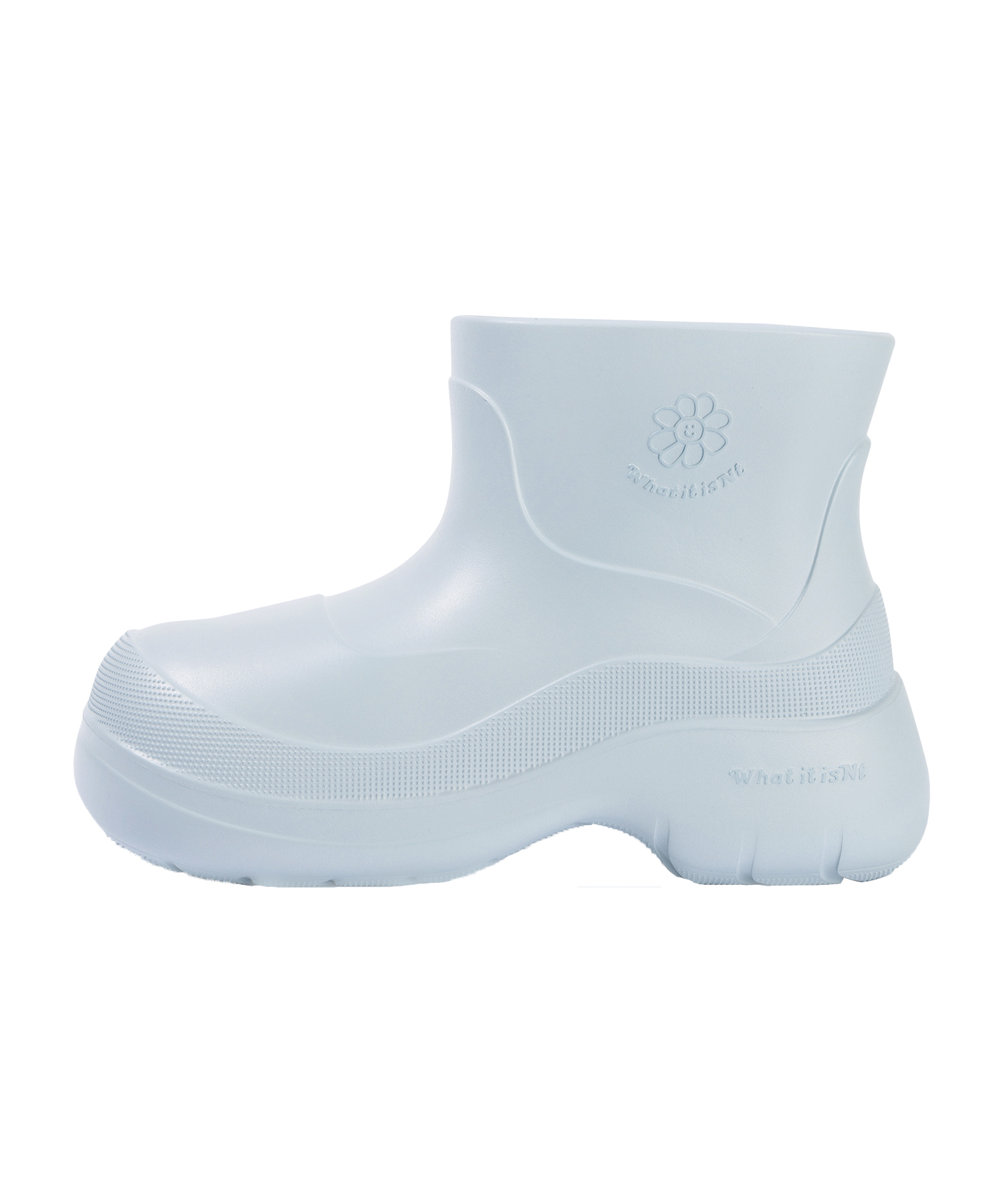 [WHAT IT ISNT]★24SS★韓国人気★FLORY RAIN BOOTS 2024 Women'S Fashion Puddle Boots Platform Slip On Clogs