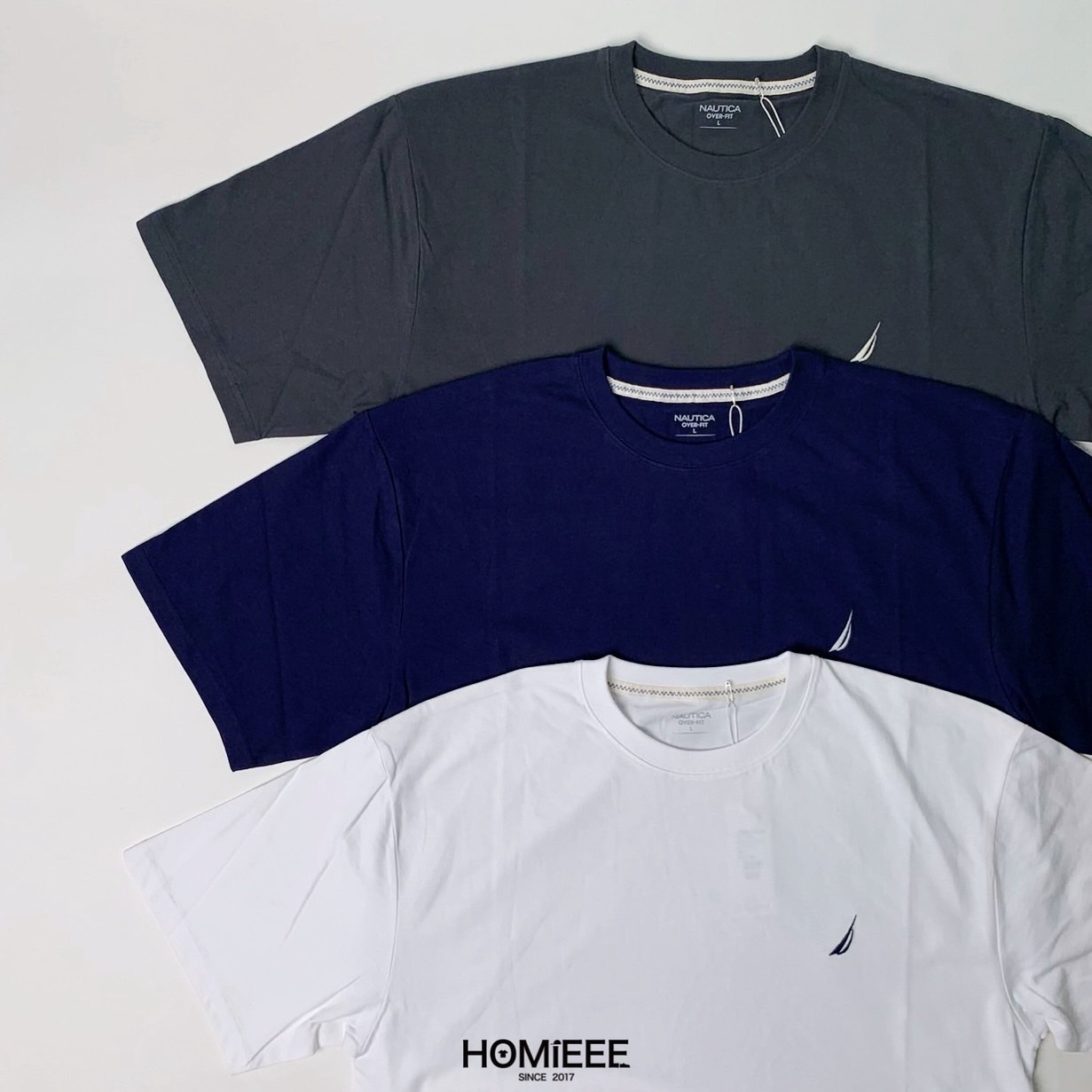 Nautica Sailing Yacht Club 經典LOGO 短袖 深藍 白色 [NTS3864]