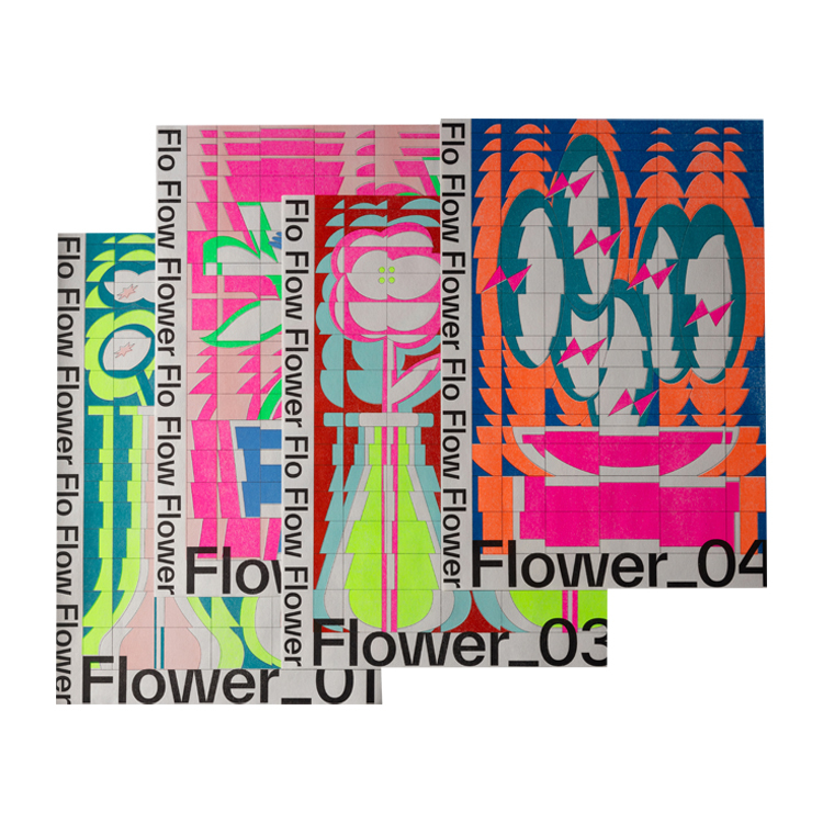 flo flow flower Riso Print Series⁣（五款）
