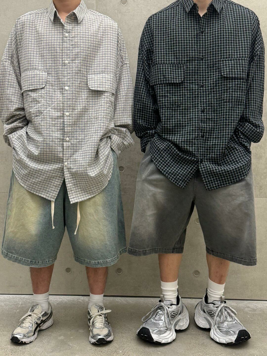 格仔長袖恤衫 FARMERS-029S