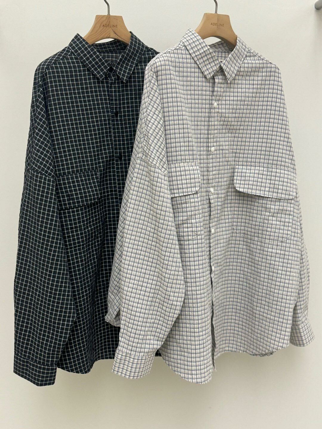 格仔長袖恤衫 FARMERS-029S